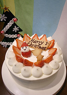 エントランスカフェのオーダーケーキ