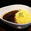 エントランスカフェのオムハヤシ