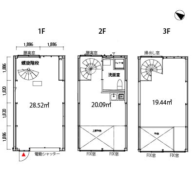 部屋の間取り図