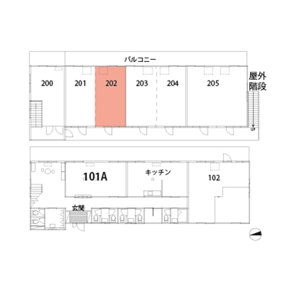 部屋の間取り図