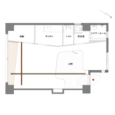 部屋の間取り図