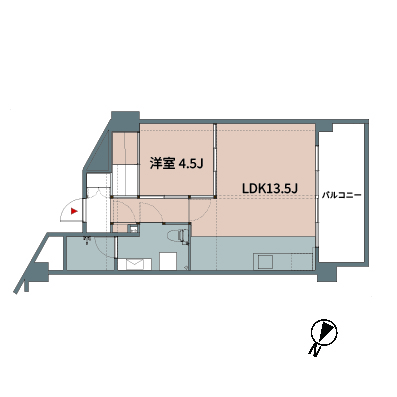 部屋の間取り図