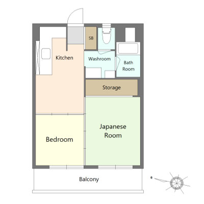 部屋の間取り図