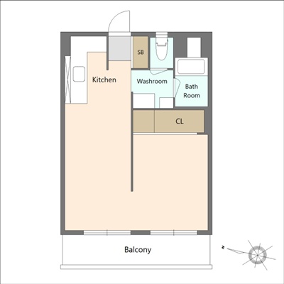 部屋の間取り図