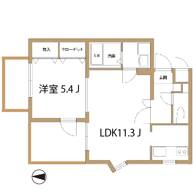 部屋の間取り図